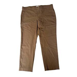 89th + Madison Womens Brown Stretch Rayon Blend Pants XL